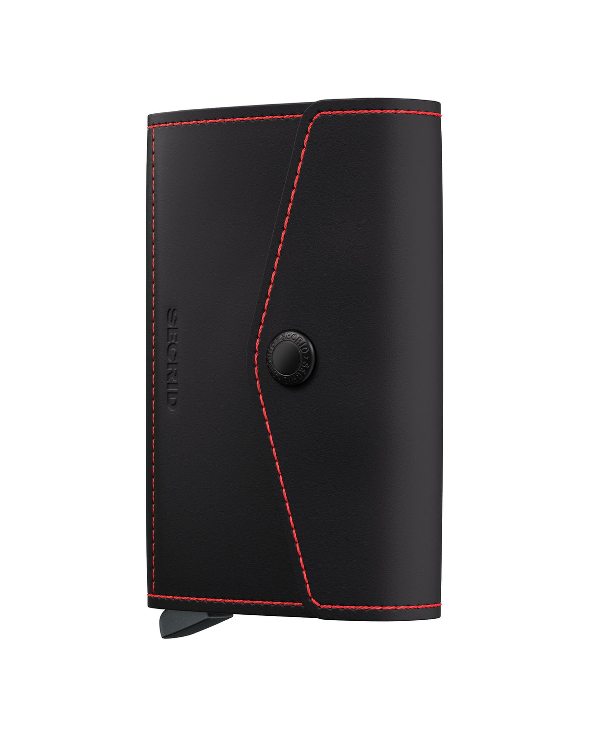 SECRID Envelope Matte Wallet Black & Red