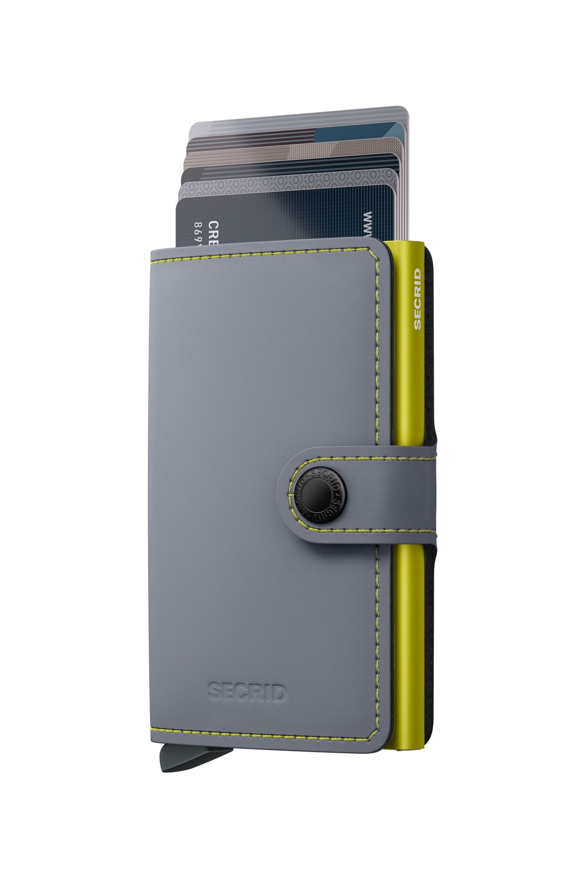 SECRID Miniwallet Matte Grey & Lime