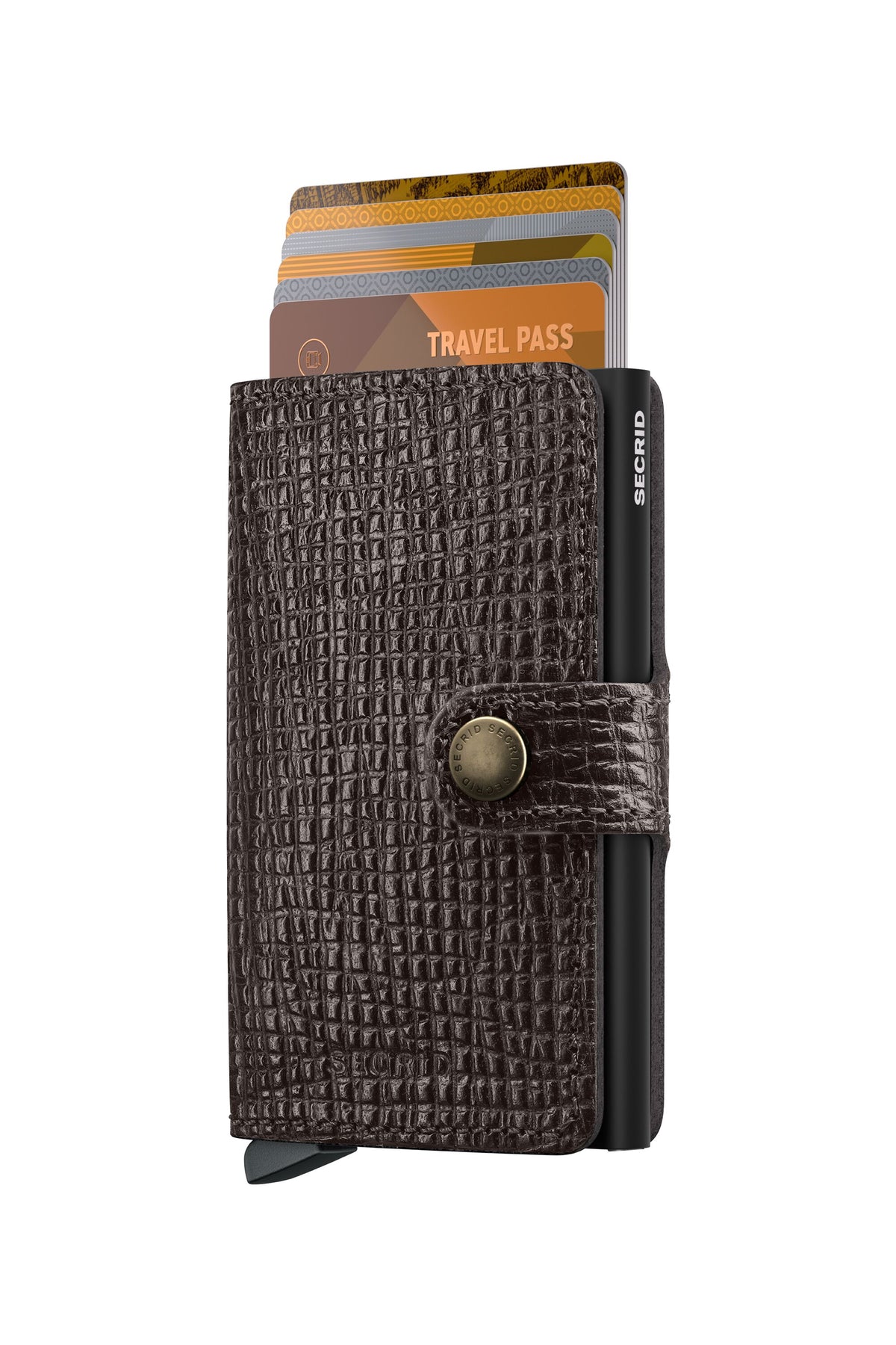 SECRID Miniwallet Palmellato Brown