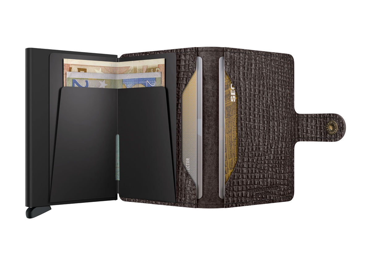 SECRID Miniwallet Palmellato Brown