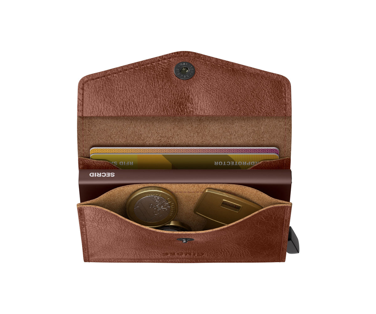 SECRID Envelope Vintage Wallet Cognac