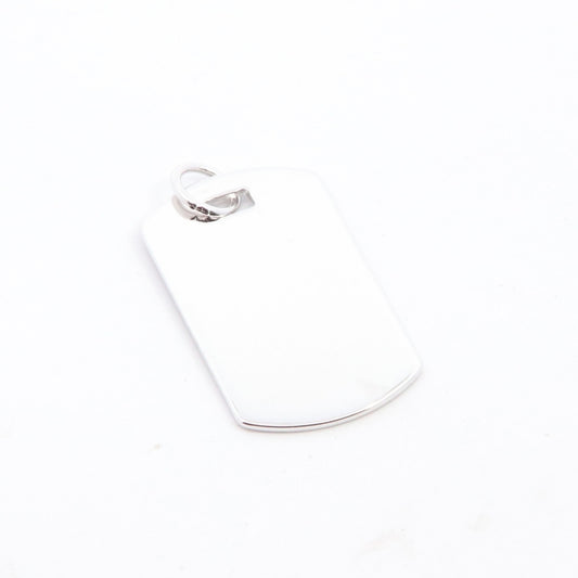 Silver Tag Disc Necklace - John Ross Jewellers