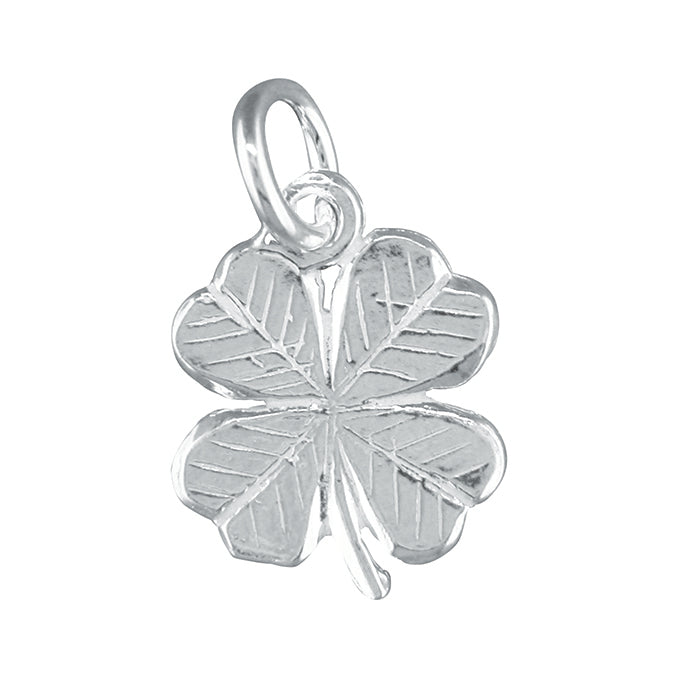 Silver Four Leaf Clover Charm - John Ross Jewellers