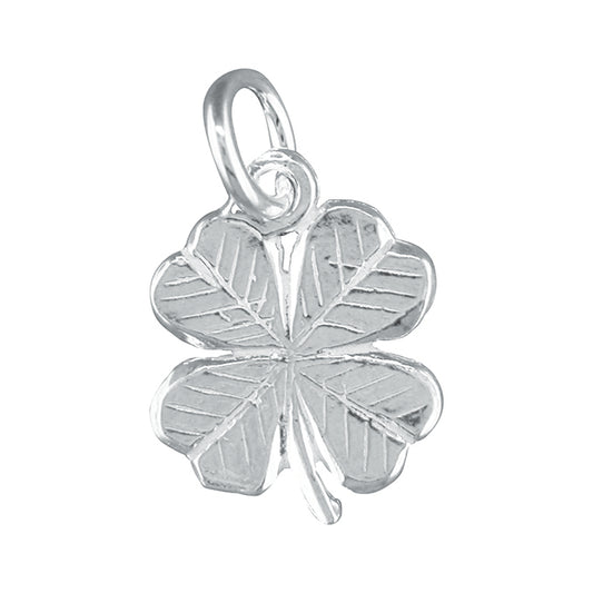 Silver Four Leaf Clover Charm - John Ross Jewellers