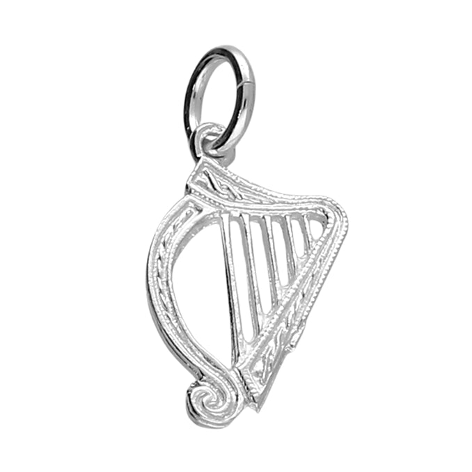 Silver Harp Charm - John Ross Jewellers