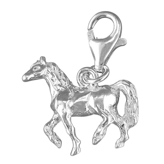 Silver Horse Clip-on Charm - John Ross Jewellers