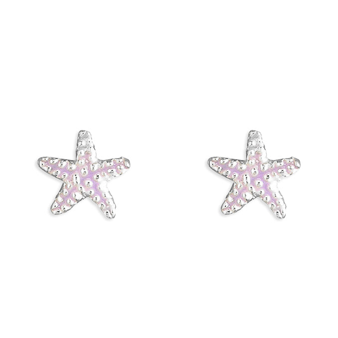 Purple Starfish Stud Earrings - John Ross Jewellers