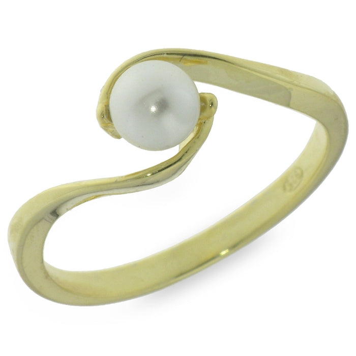 Sunshine Pearl Twist Ring