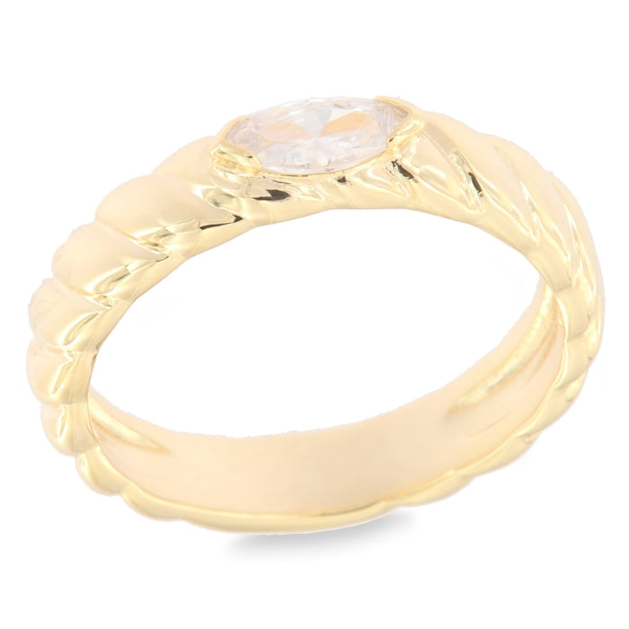 Sunshine Marquise CZ Band Ring - John Ross Jewellers