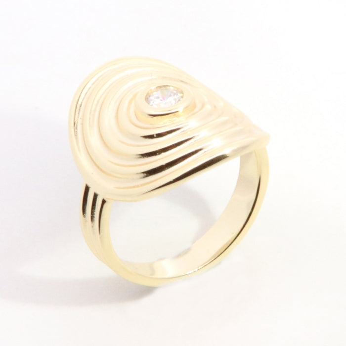 Sunshine Gadroon CZ Ring - John Ross Jewellers