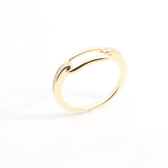 Sunshine CZ Link Ring - John Ross Jewellers
