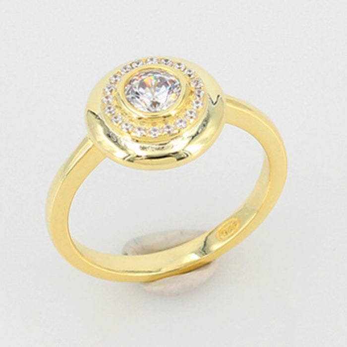 Sunshine Rubover CZ Halo Ring