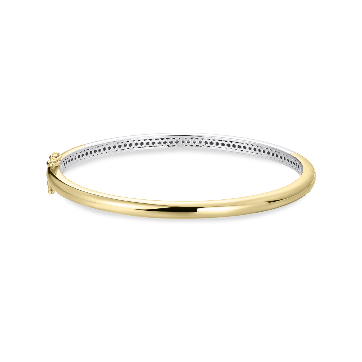 Sunshine Silver Bangle | D Shaped 4mm - John Ross Jewellers