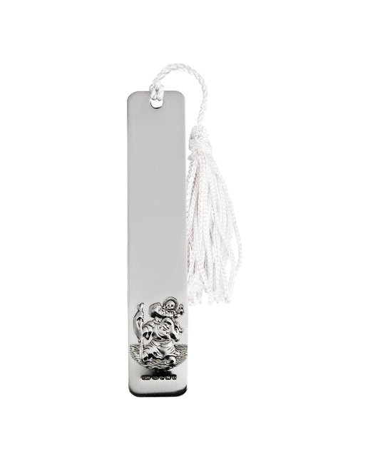 Silver St Christopher Bookmark With Tassel - Cased - John Ross Jewellers