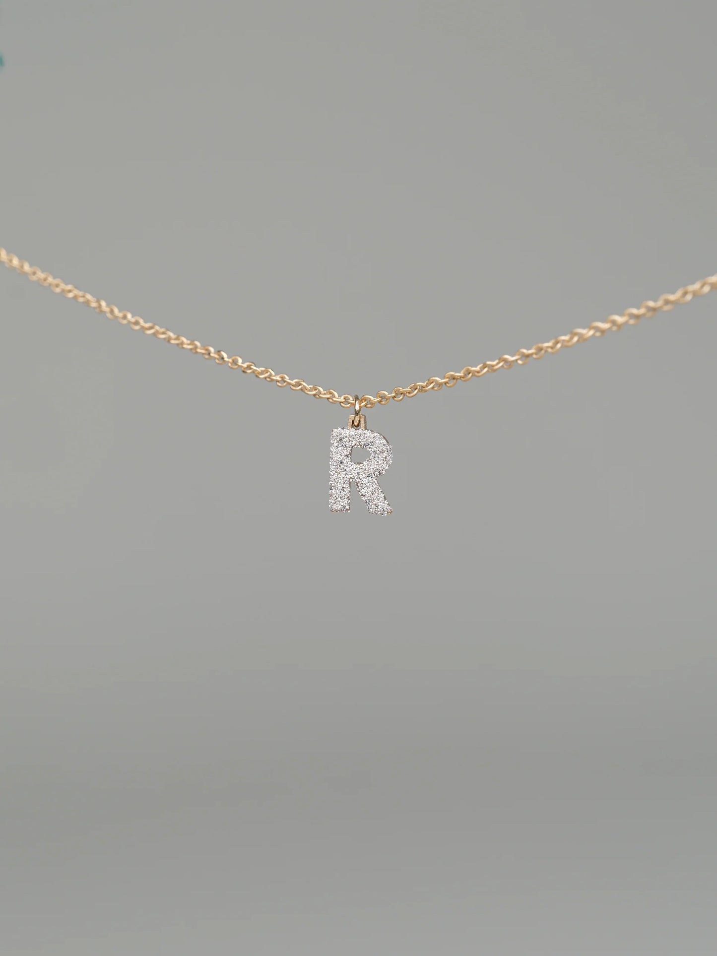 REBECCA MyWorld Letter Necklace - Gold|Diamond Dust Initial