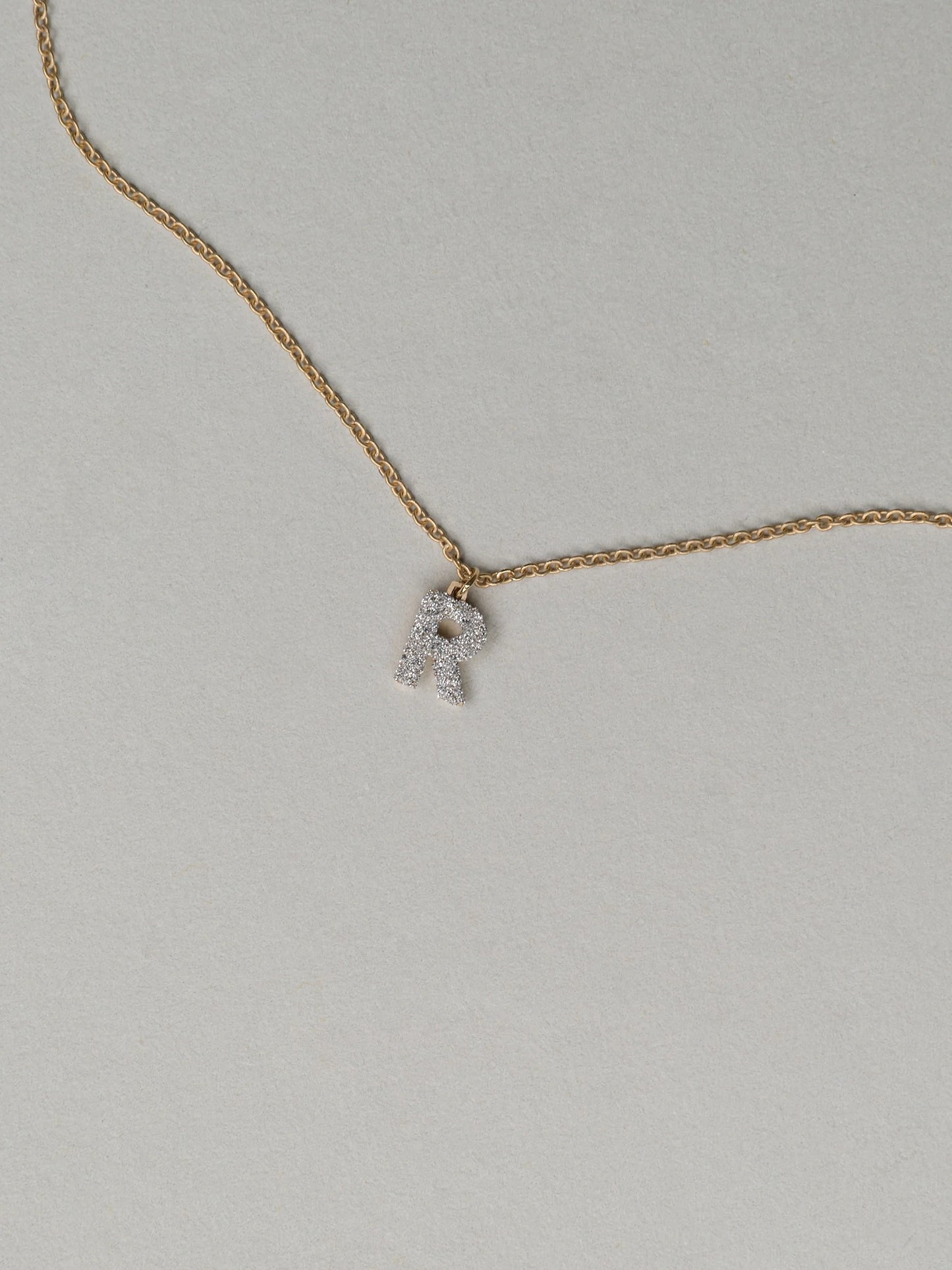 REBECCA MyWorld Letter Necklace - Gold|Diamond Dust Initial