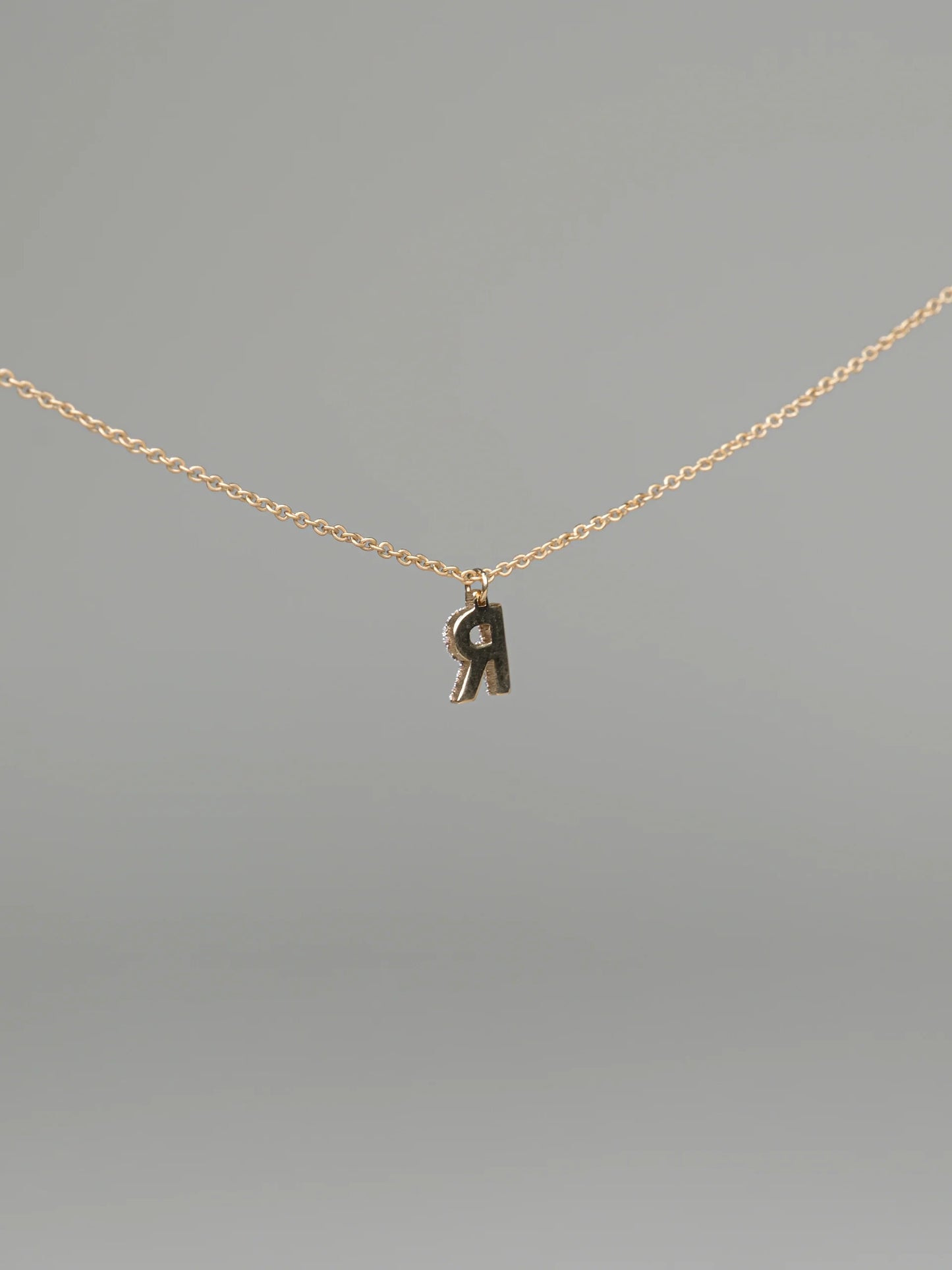 REBECCA MyWorld Letter Necklace - Gold|Diamond Dust Initial