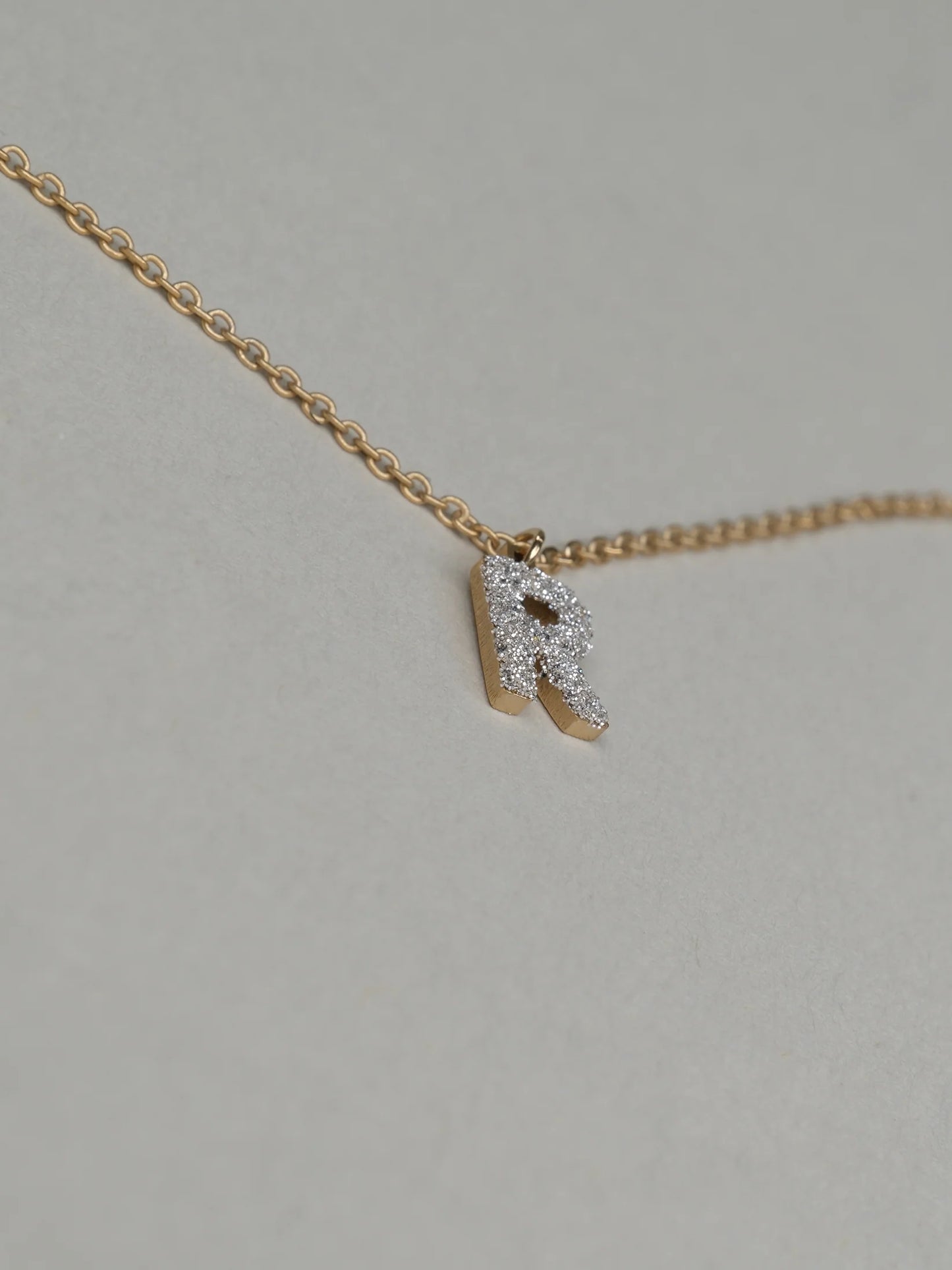 REBECCA MyWorld Letter Necklace - Gold|Diamond Dust Initial