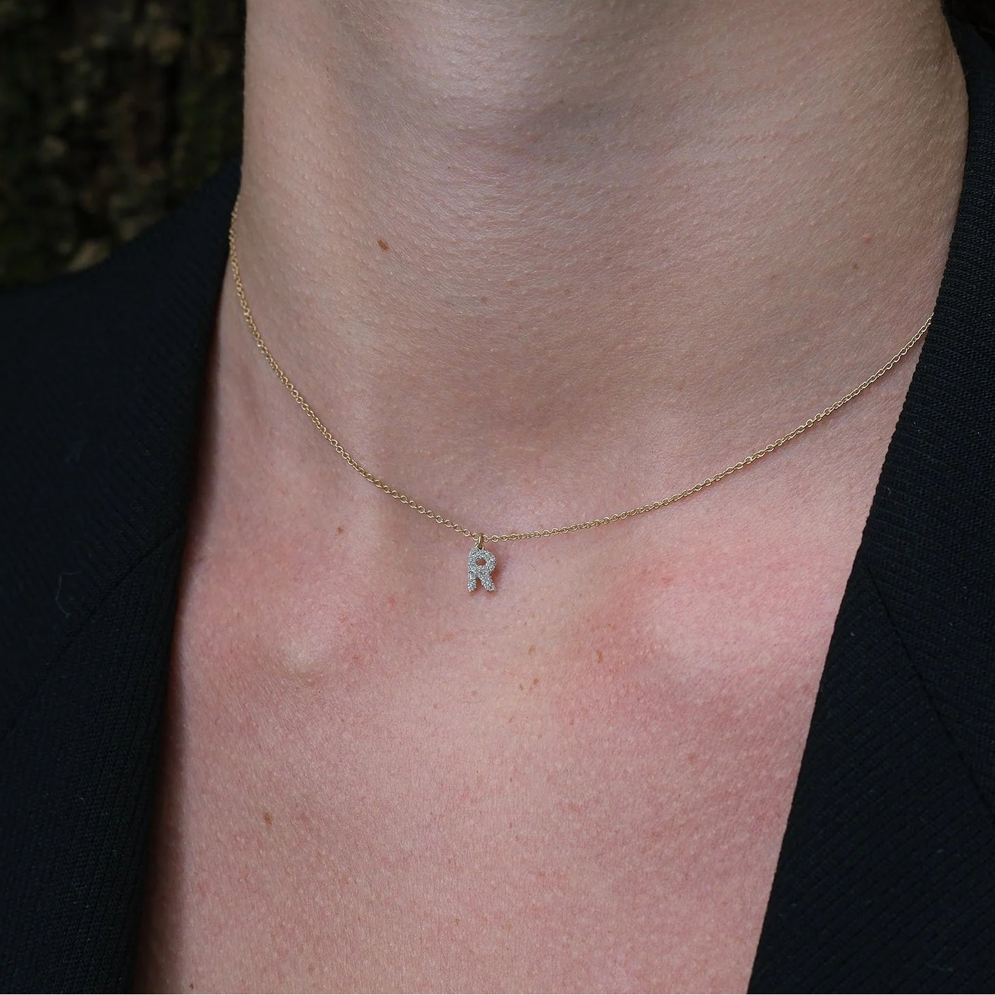 REBECCA MyWorld Letter Necklace - Gold|Diamond Dust Initial
