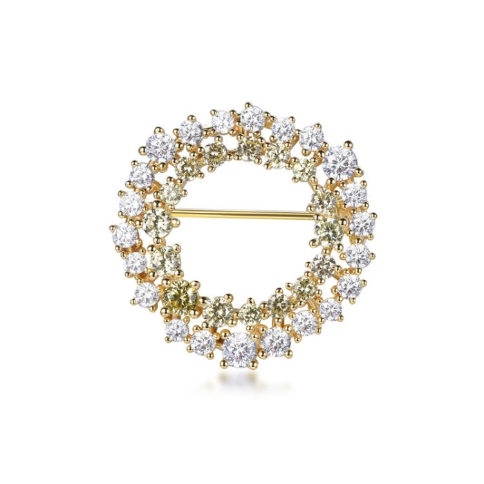 Sunshine CZ Eternity Brooch - John Ross Jewellers