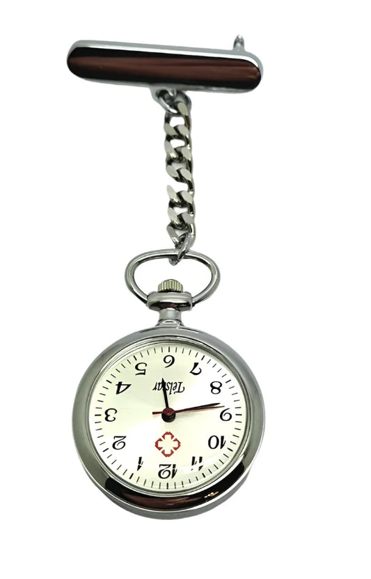 Telstar Silver Chained Nurse's Fob Watch