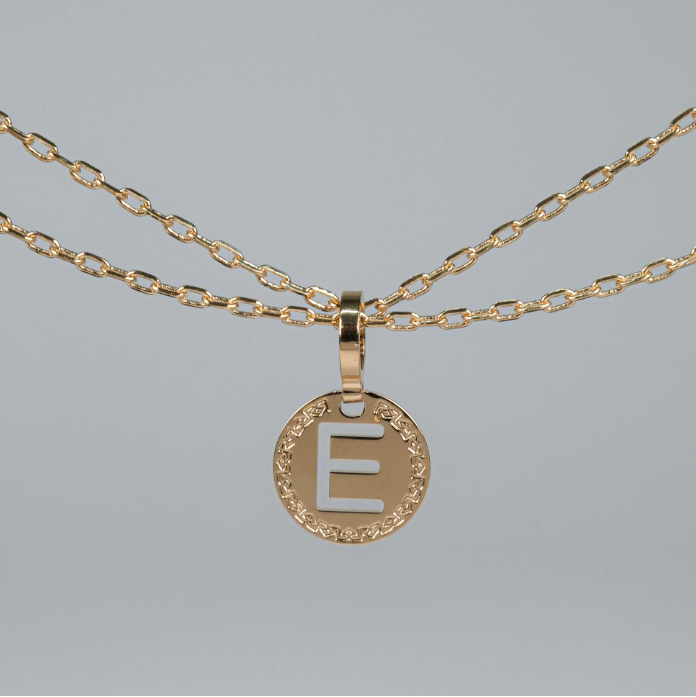 REBECCA MyWorld Letter Necklace - Gold|Two-Strand|Small Initial