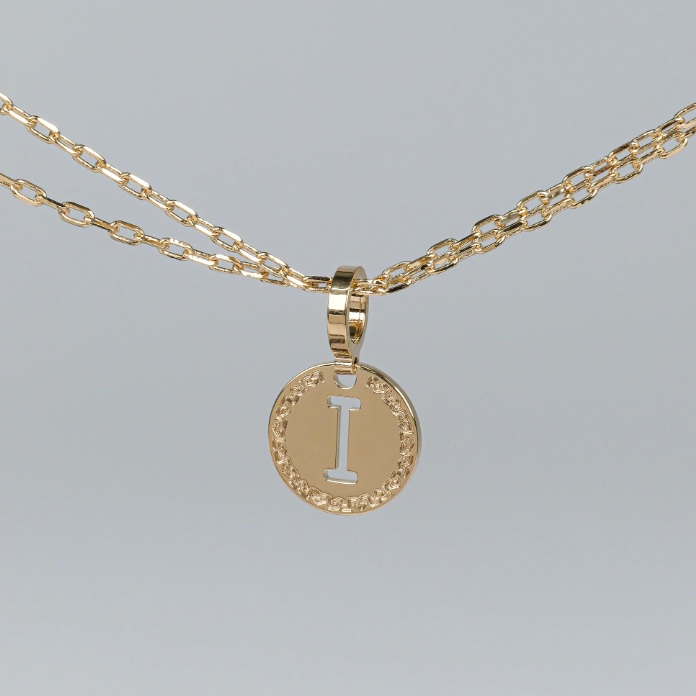 REBECCA MyWorld Letter Necklace - Gold|Two-Strand|Small Initial