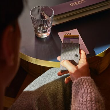 SECRID Miniwallet Optical Grey-Yellow