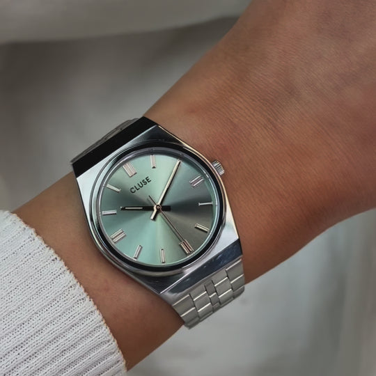 CLUSE Retro 70's Gold/Sage Green - John Ross Jewellers