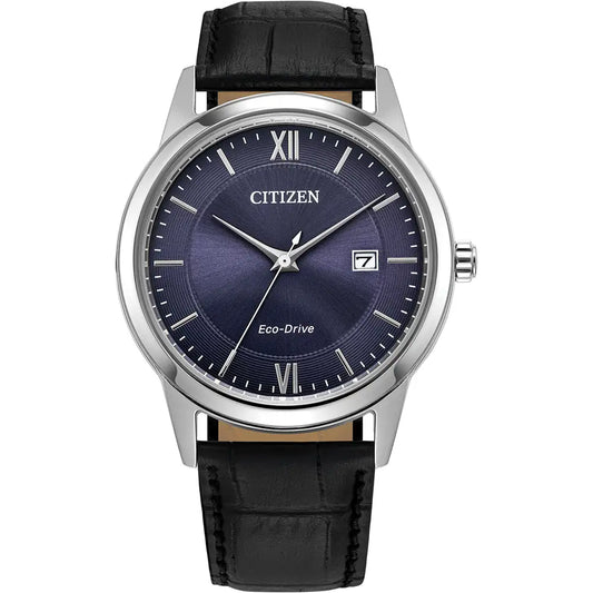 Citizen Silver Leather Watch