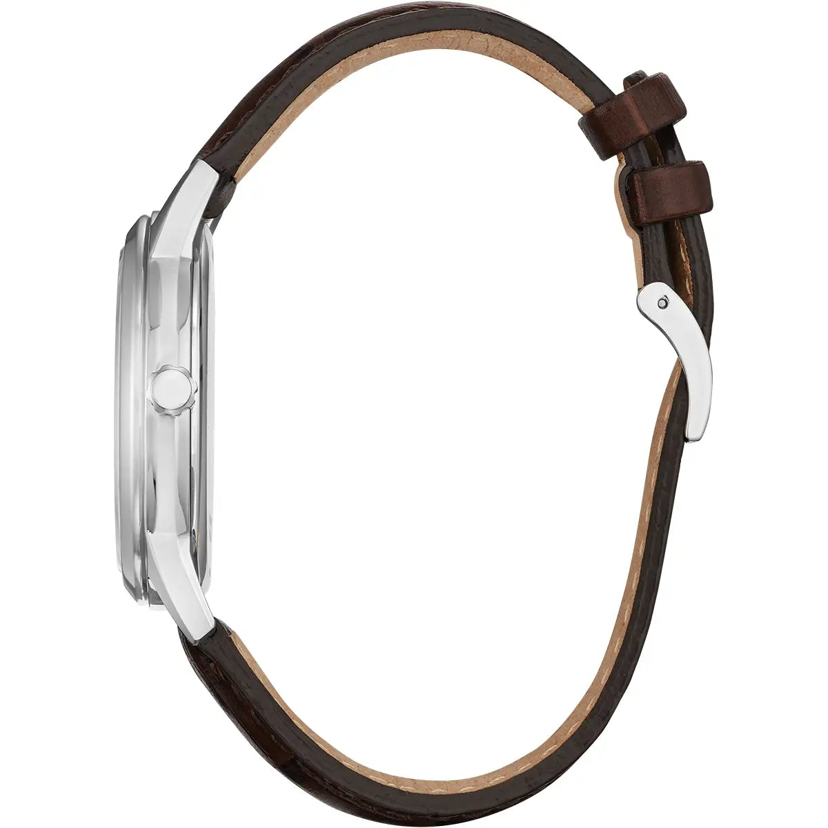 Citizen Corso Silver Leather Watch - John Ross Jewellers