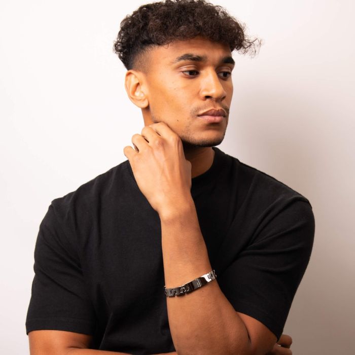 Fred Bennett Stainless Steel ID Bar Bracelet - John Ross Jewellers