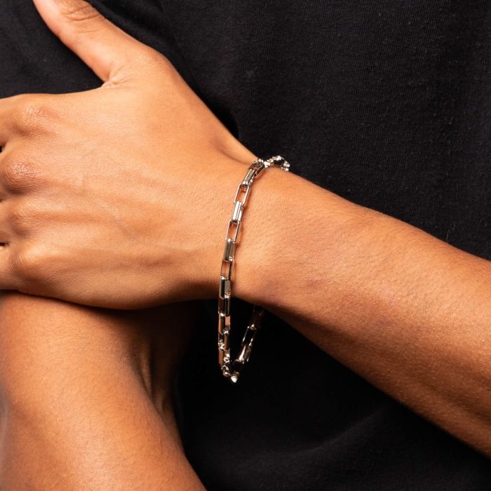 Fred Bennett Silver Box Chain Bracelet - John Ross Jewellers