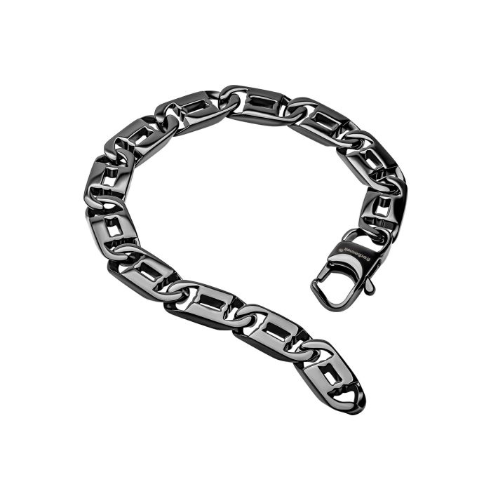 Fred Bennett Black Chunky Anchor Chain Bracelet - John Ross Jewellers