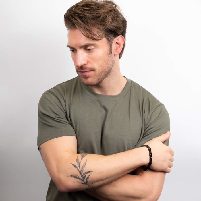 Fred Bennett Black Chunky Anchor Chain Bracelet - John Ross Jewellers