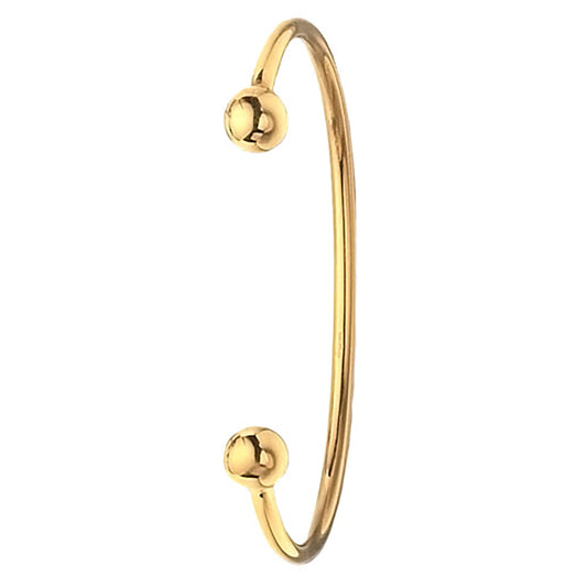 9ct Gold Solid Torque Bangle - John Ross Jewellers