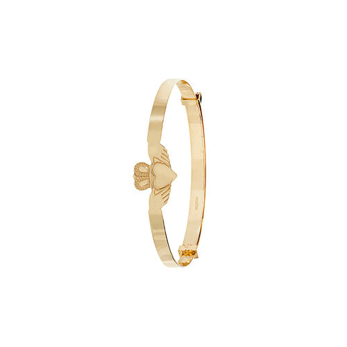 9ct Gold Claddagh Baby Bangle