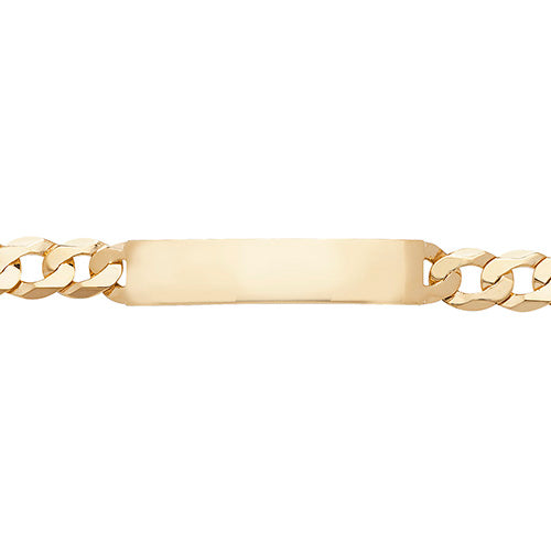 9ct Gold Curb Identity Bracelet