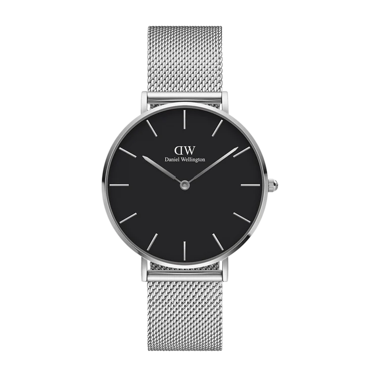 Daniel Wellington Petite Sterling Black | 36mm - John Ross Jewellers