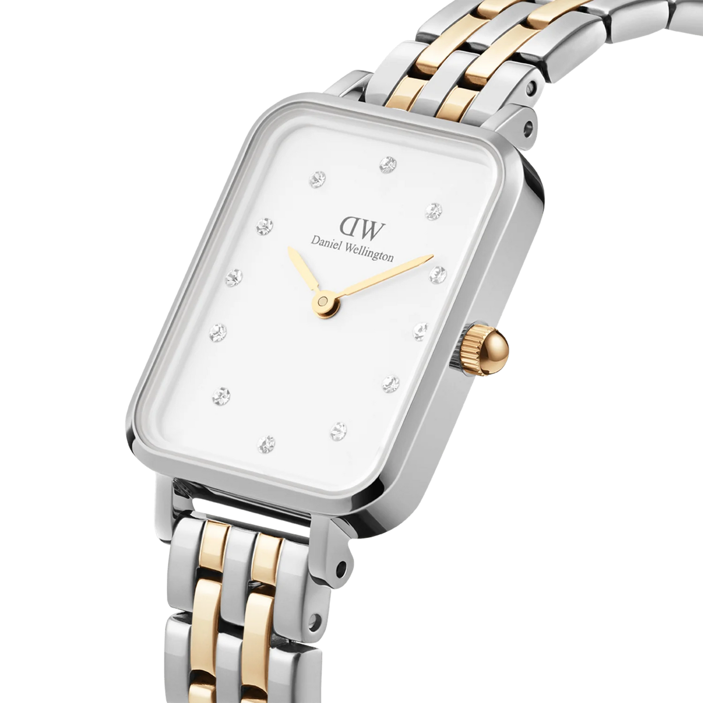 Daniel Wellington Quadro Lumine 5-Link Two-Tone | 20mm x 26mm - John Ross Jewellers