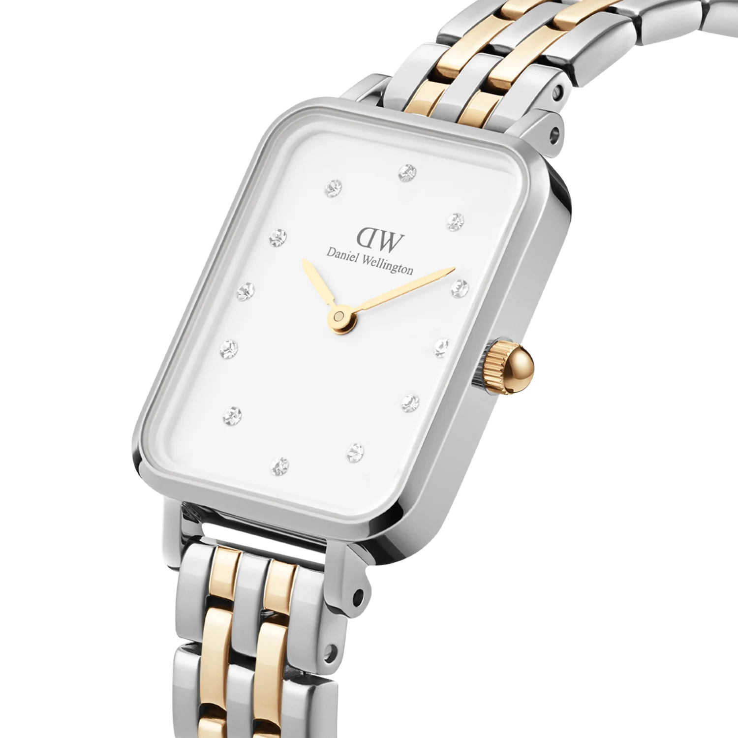 Daniel Wellington Quadro Lumine 5-Link Two-Tone | 20mm x 26mm - John Ross Jewellers