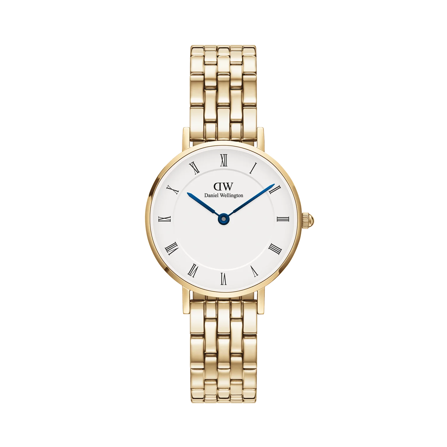 Daniel Wellington Petite Roman Numerals 5-Link Evergold | 28mm - John Ross Jewellers