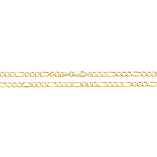 9ct Gold 1+3 Figaro Chain