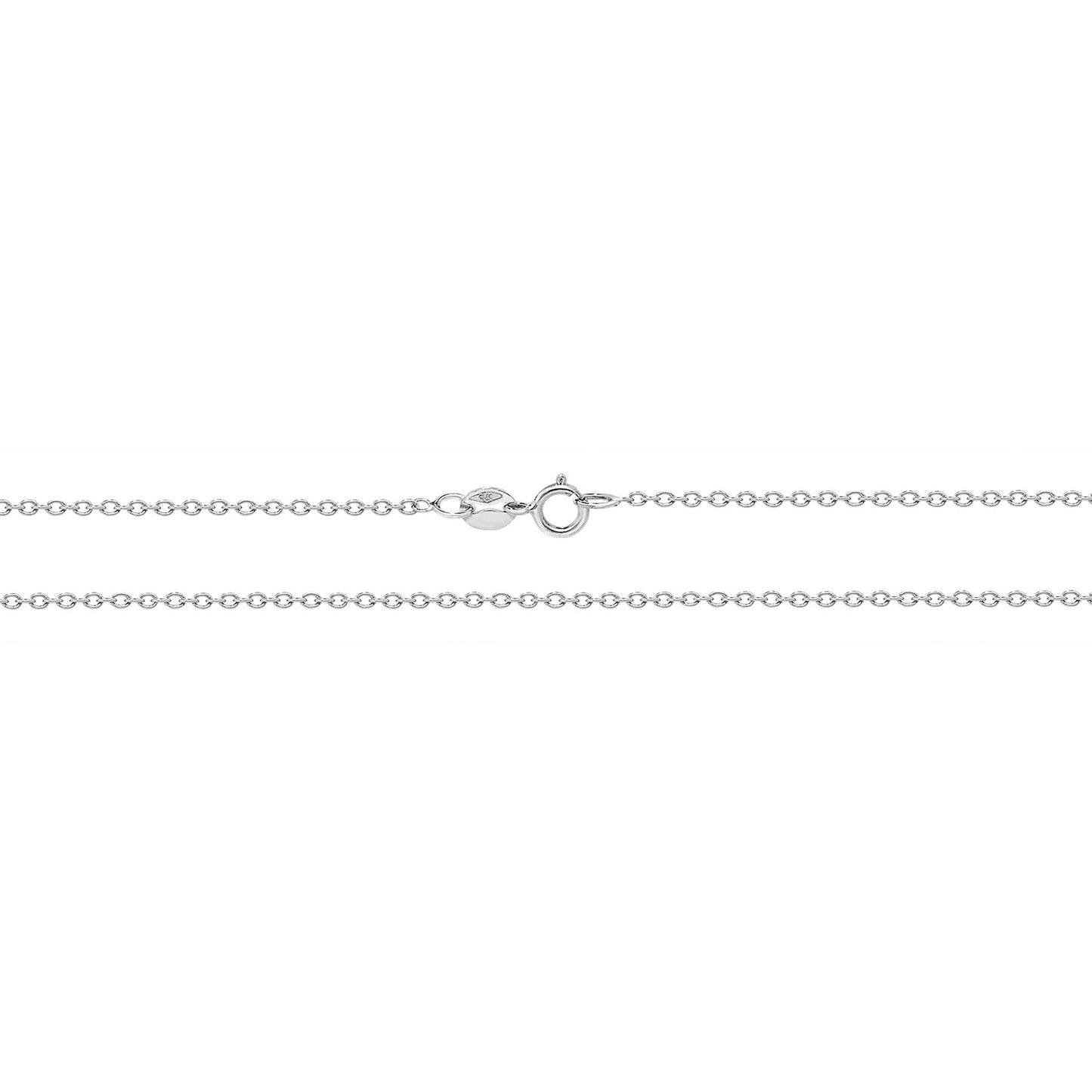 9ct White Gold Rolo Chain - John Ross Jewellers