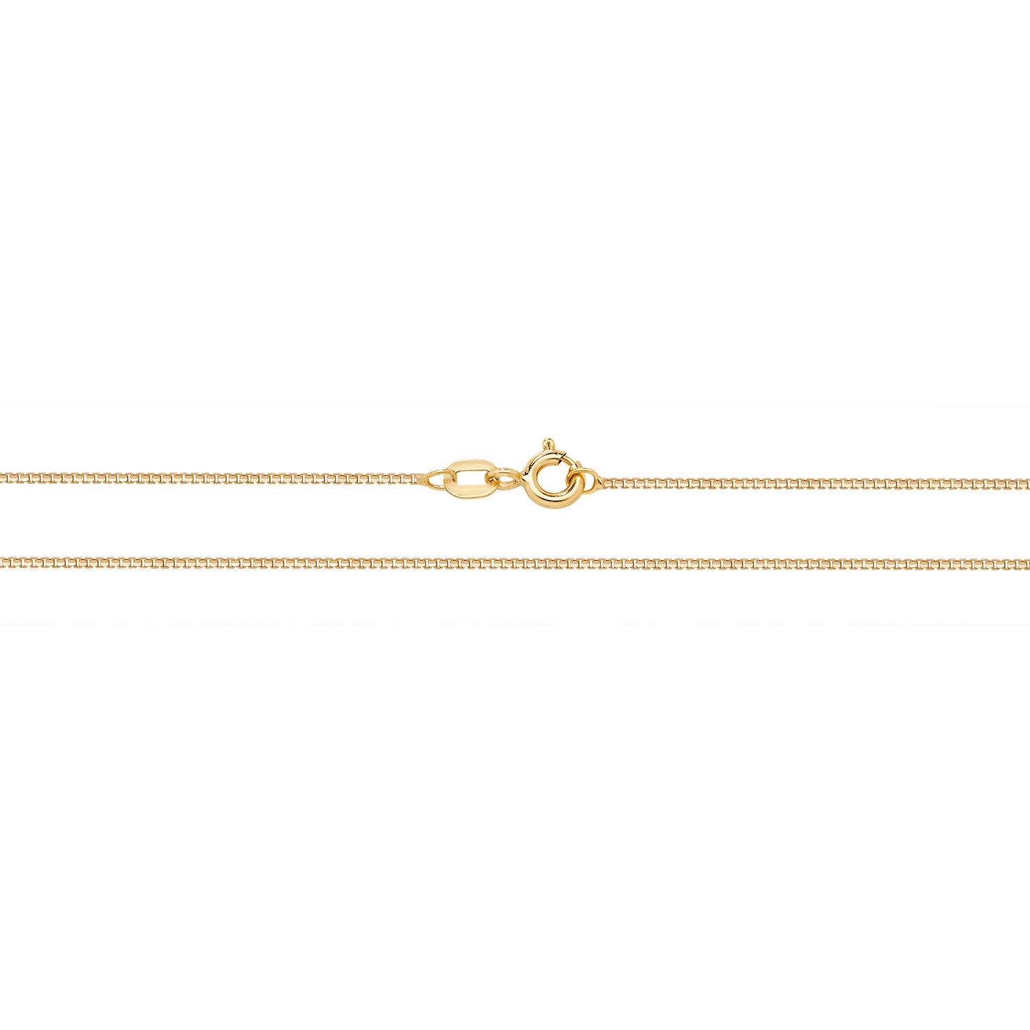 9ct Gold Diamond Cut Box Chain - John Ross Jewellers