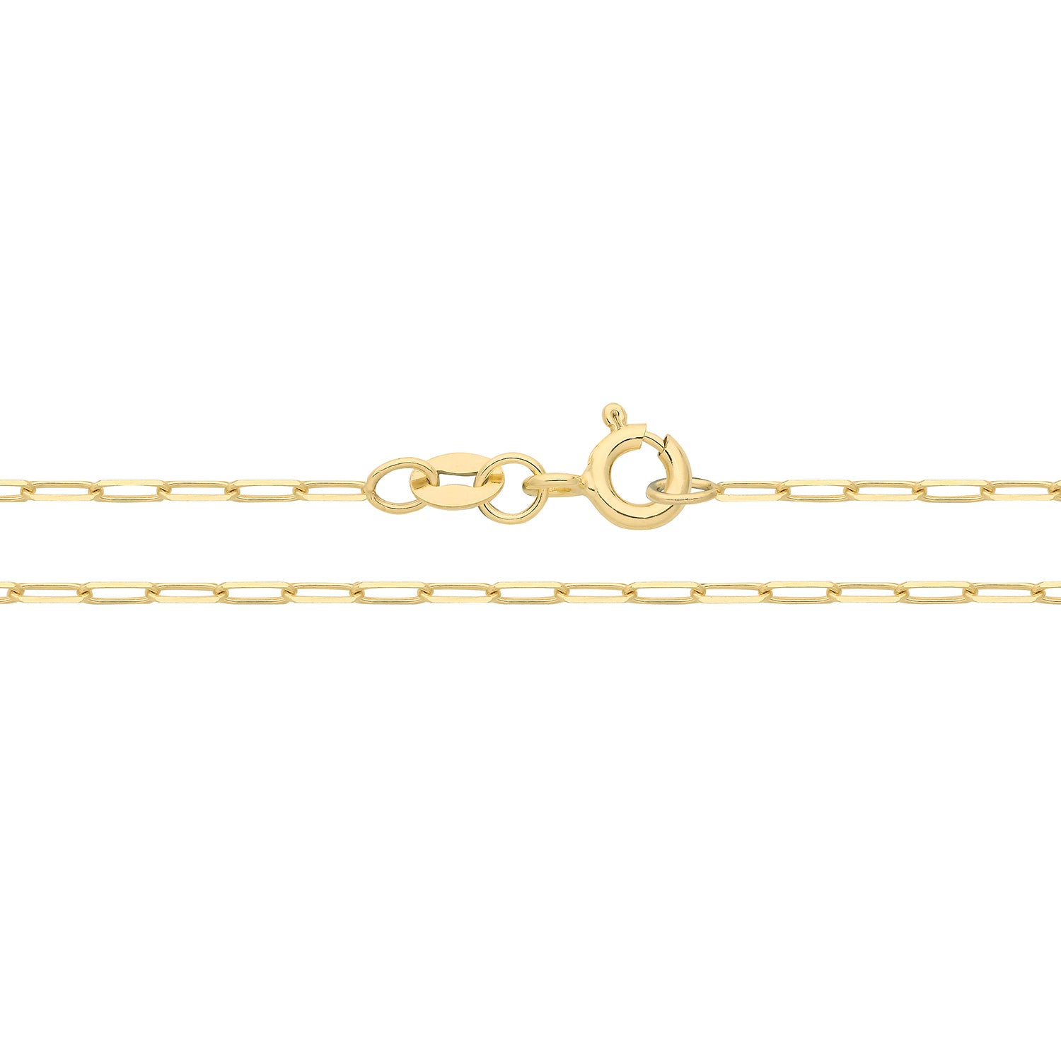 9ct Gold Fine Paper Link Chain Anklet - John Ross Jewellers