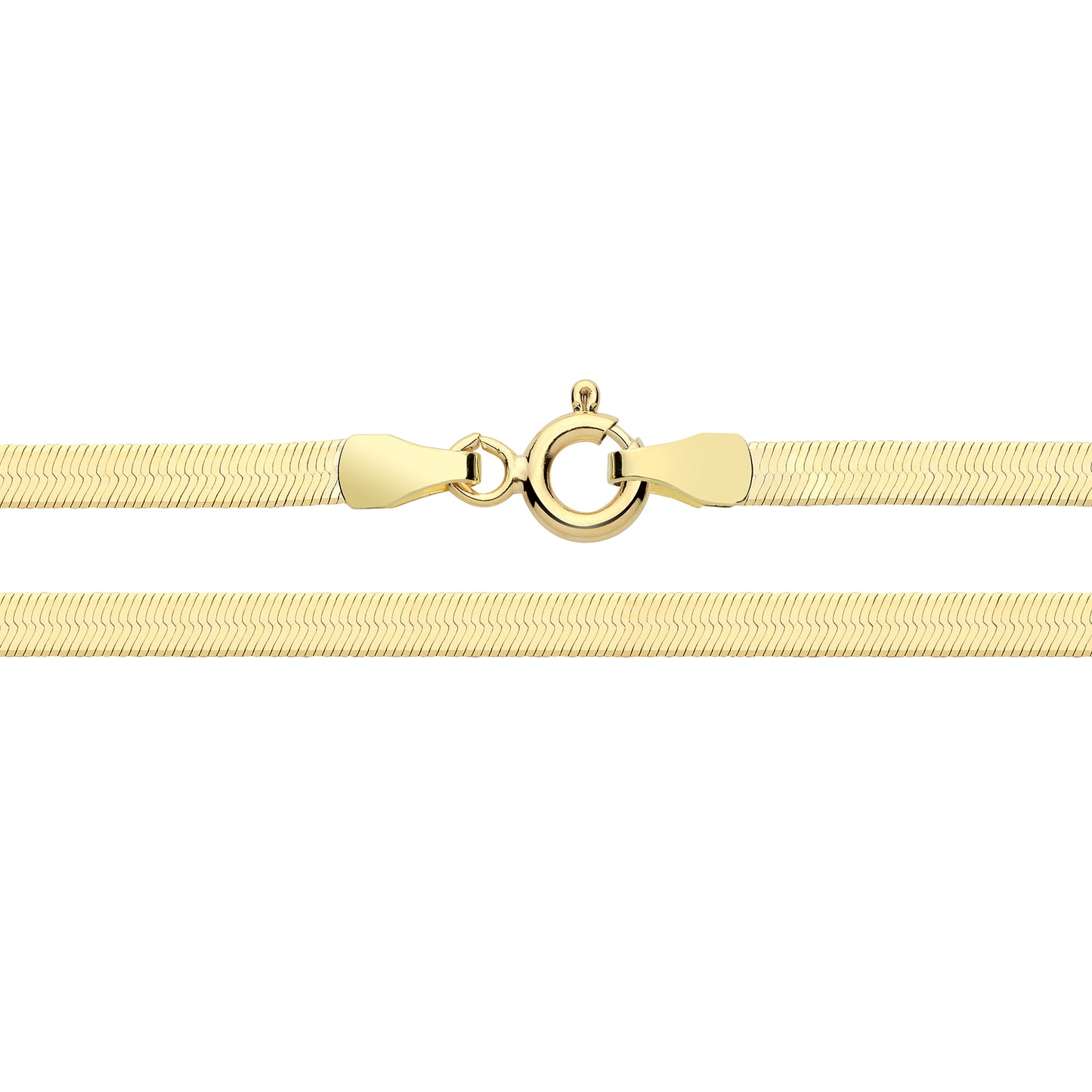 9ct Gold Herringbone Bracelet - John Ross Jewellers