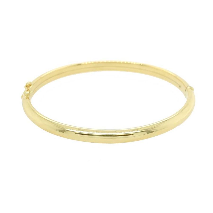 9ct Gold Domed Polished Bangle