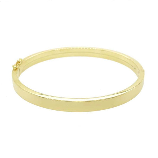 9ct Gold Square Edged Polished Bangle
