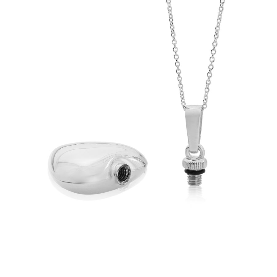 Silver Heart Ash Locket Necklace - John Ross Jewellers